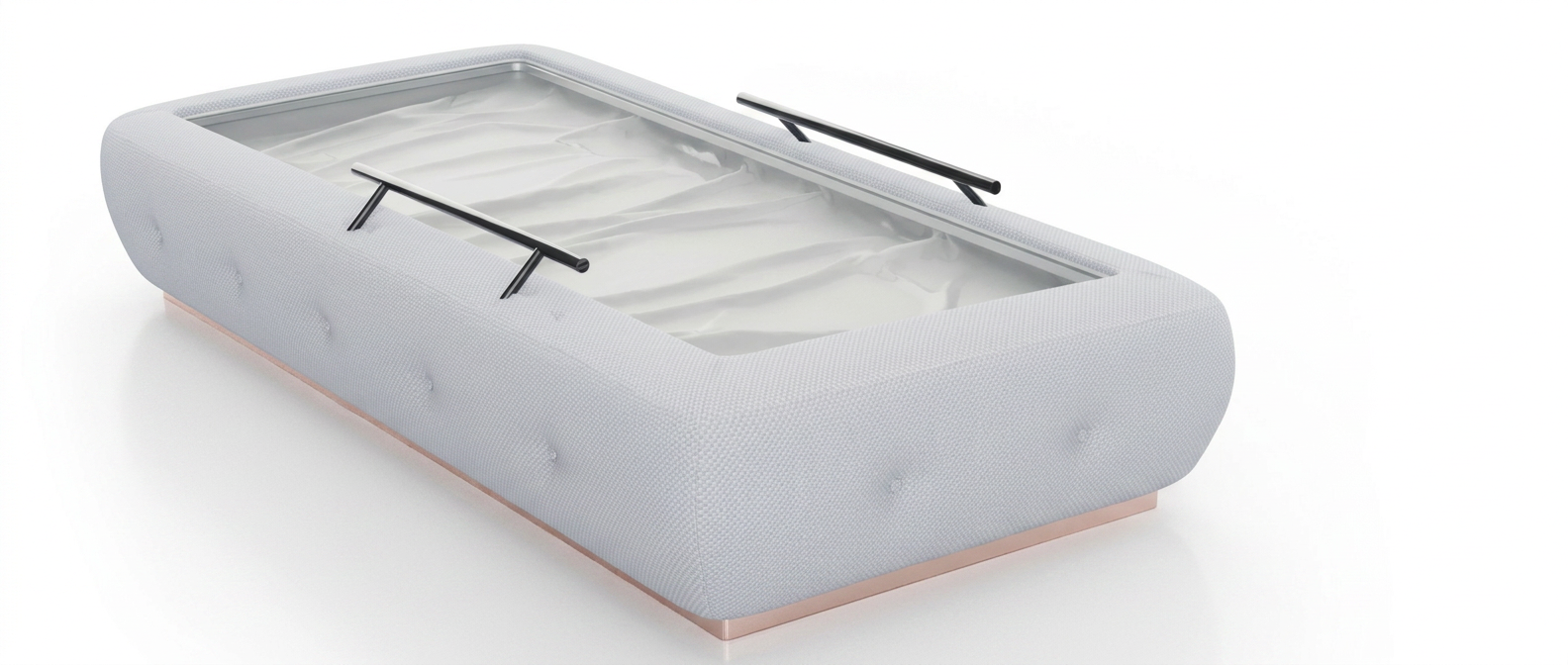 Driifloat-tank med udskiftelig membran og fiberglas-stænger